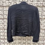 St. John Collection by Marie Gray Black Zip Up Button Close Collar Puff Sleeve 8 Photo 10