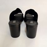 MIA Hilary Black Fly Knit Block Heel Sandals Size 8½ Photo 2