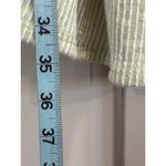 Caution to the Wind  Green/White Stripe Ruffle Straps‎ Short Dress Size Medium Photo 3