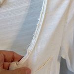 Lucky Brand  Loose Fit Blouse Oversized Cream Photo 4