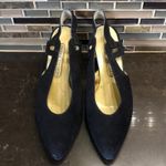 Valerie Stevens Vintage Y2K black suede Pumps Women’s Size 8 heels Photo 2