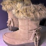 Sorel Tan Winter Boots with Fur Trim Photo 1
