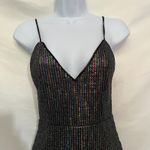 X by NBD Sequin Mini Cocktail Dress XS Ruffle Y2K LBD Whimsigoth Vampy Clubwear Photo 1