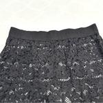 Victoria's Secret Victoria’s Secret Black Lace Sheer Mini Skirt Photo 2