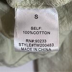 LA Hearts  Green Cotton Smocked Ruffle Long Sleeve‎ Babydoll Crop Top Small Photo 7