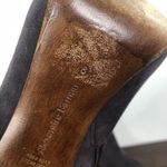 Alexandre Birman  Gray Metallic Silver Suede Heeled Ankle Booties Women's Size 8 Photo 7