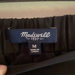 Madewell  black gray silk blend pleated skirt Photo 6