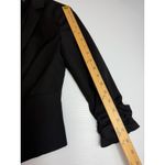 EXPRESS  Black Ruched Sleeve‎ Blazer Jacket Fitted Business Career Size 0 Photo 4
