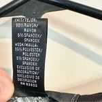 August Silk Black Sheer Long Sleeve Top - Medium Photo 2