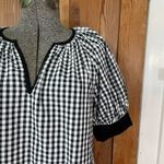 Tuckernuck Pomander Place Black & White Gingham Short Sleeve Top Photo 1