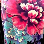 Karen Scott  Deep black Napa Valley floral long sleeve shirt Photo 7