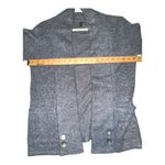 North River Gray Waffle Knit Open Front Cardigan, Women's Small Photo 5