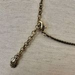 Lucky Brand gold tone faux pearl lariat necklace Photo 3