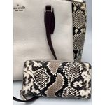 Kate Spade Kate Spade New York Monet 3-compartment Purse White Snakeskin w/Python Wallet Photo 1