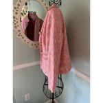 Sail To Sable STS  L Button Jacket Blazer Neon Tweed Pink Gold Career Barbie Photo 3