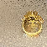 Elegant Moissanite 925 Sterling Silver Cluster Ring Size 5 Photo 4