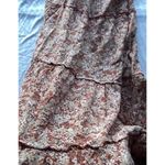 Japna  Floral Maxi Skirt Women’s Sz L Black Pink Wrap Ruffle Hem Cottagecore Photo 9