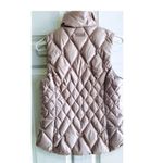 Athleta Quilted Goose Down Vest Rose Pink Stand Collar Zip Pockets Women's XS Photo 8