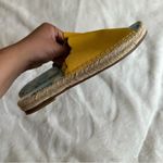 J. McLaughlin  Aries Yellow Scalloped Espadrille Slip On Sandals Size 8 Photo 6