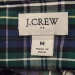 J.Crew Blue and Green Plaid Button-up Shirt Size Medium Blue Plaid Shirt Photo 6