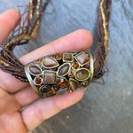 Anthropologie Beautiful vintage statement beaded necklace  Photo 4