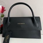 NEW Luana Ferracuti black leather small mini purse bag satchel Photo 0