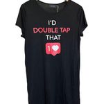 MINKPINK Jersey Sleep Tee 'I'd love to Tap that' Black Small NWT Photo 5