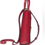 Marc Jacobs NEW! Savvy Red Leather Micro Tote Bag Crossbody Satchel Photo 3