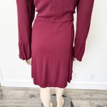 Torrid [] Burgundy Maroon Red Crinkle Gauze Lace Up Skater Boho Mini Dress Sz 1X Photo 5