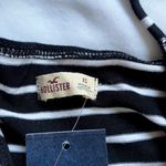 Hollister NWT Black And White Striped Wrap Dress Photo 6