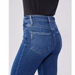 Paige  Stella High Rise Modern Straight Leg Jeans Soleil Destructed Sz 32/14 $239 Photo 4