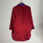 Victoria's Secret VTG 90s  Satin NIGHT SHIRT Nightgown Gold Label red pjs sz P/S Photo 7