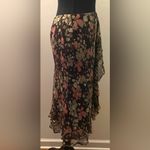 Ralph Lauren - Brown and Pink Asymmetrical Midi Skirt Size 4 Photo 2