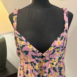 Moon River NWT Pink & Yellow Floral Boho Chic Maxi Dress Size Large Photo 1