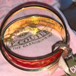 Juicy Couture Retro  Pam & Gela Red Gold Bangle Bracelet Choose Juicy Brand New Photo 3