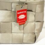 Harveys Seatbelt Beige Tote Shoulder Bag Champagne Color Woven Photo 1