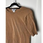 Pendleton Vintage Women's Brown Silk Blend Boxy Short Sleeve Top Size Large Photo 1