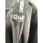 American Giant Womens 12 Tall Stretch Black Front Pocket Pull On Cropped Legging Photo 2