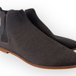 Rothy's Dark Brown Knitted Pull Tab Rounded Toe Chelsea Ankle Boots Photo 0