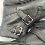 Free People Isla Boots Size 9 Moto Black Leather Buckles Zipper Edgy Boho Ankle Photo 9
