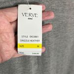 Verve Ami  Drizzle Heather Zipper Shoulder Gray Blouse Photo 5