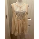 Alya  sheer boho embroidered top size medium Photo 1