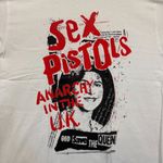 Sex Pistols “Anarchy in the U.K.” white T-shirt, size large Photo 1