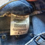 AGOLDE Nico Women's Light Blue Distressed Raw Slit Hem Jeans Size 24 Photo 5