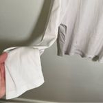 Good American  Long Sleeve Cropped Crewneck Top White Photo 8