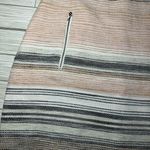 Size 12 Striped Feminine Pink Mid Skirt Photo 1