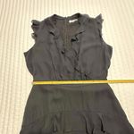 Parker Tangia Ruffled Short Dress Sz 6 Flutter Sleeve 100% Silk Photo 5