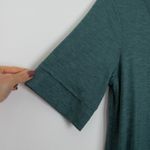 LOGO By Lori Goldstein LOGO Lounge by Lori Goldstein Womens V Neck Asymmetric Midi Dress Size S Green Photo 3