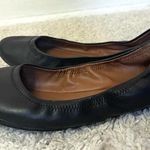 Lucky Brand Black Leather Ballet Flats Photo 5