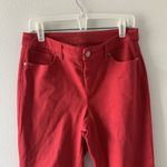 Chico's Womens Size Small Red So Slimming Girlfriend Ankle Jeans Photo 1